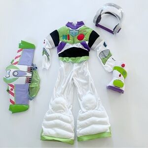 Buzz Lightyear Halloween Costume, Zurg Blaster, Helmet, Space Wings Size 4-6